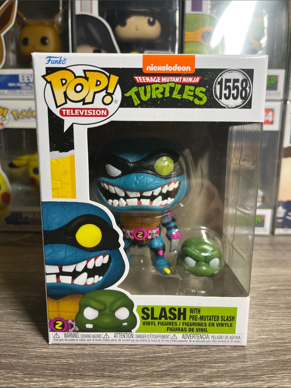 Funko Pop! Teenage Mutant Ninja Turtles Slash Vinyl Figure - Blue, Green, Yellow
